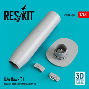 RESKIT RSU48-0274 BAE HAWK T.1 TUYAU D&amp;#39;ÉCHAPPEMENT POUR MAQUETTE TAMIYA/ITALERI (IMPRIMÉ EN 3D) 1/48