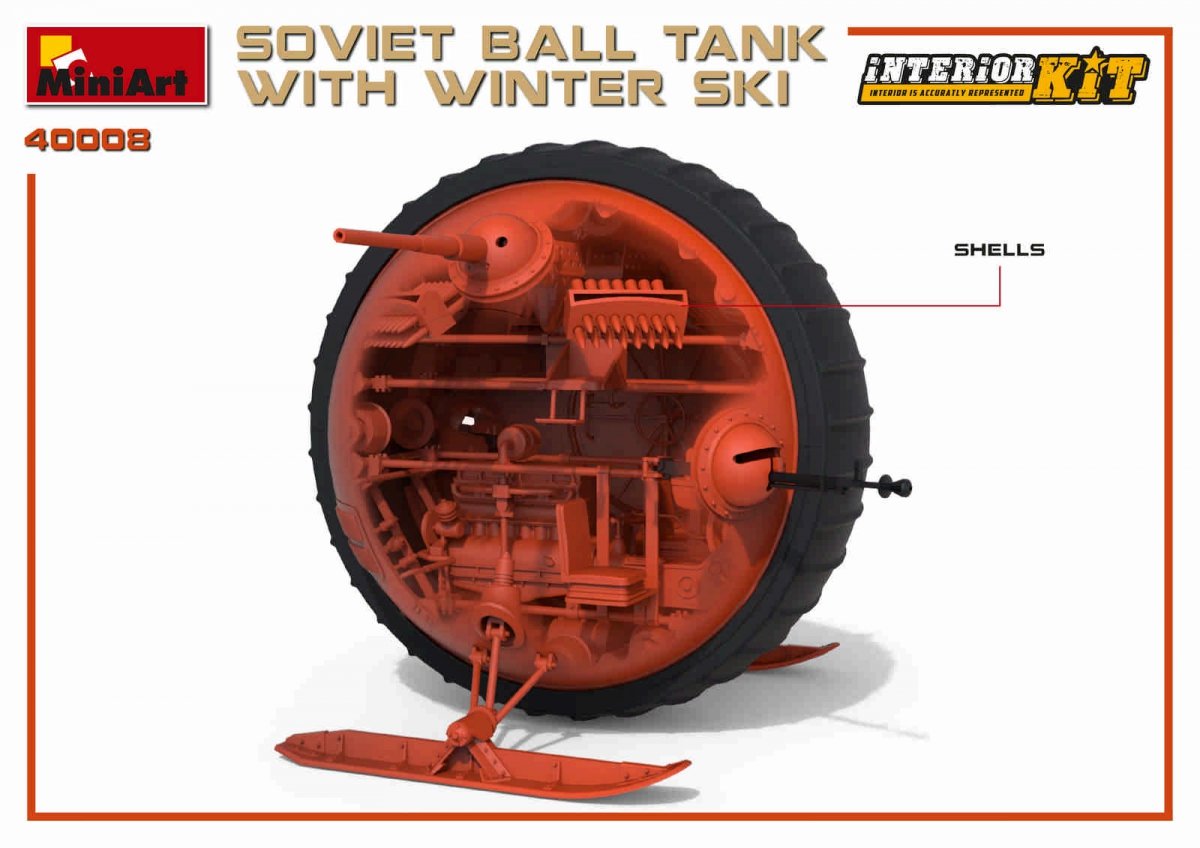 MiniArt 40008 SOVIET BALL TANK w/ WINTER SKI. INTERIOR KIT 1/35 – zdjęcie 16