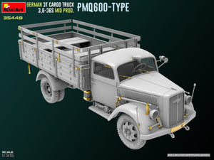 Miniart 35449 GERMAN 3T CARGO TRUCK 3,6-36S MID PROD. PMQ600-TYPE 1/35 – Bild 3