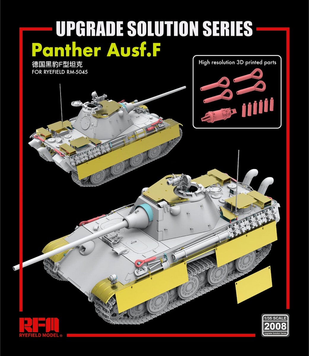 Rye Field Model 5045 German Medium Tank Sd.Kfz.171 Panther Ausf. F w/ workable track 1/35 – immagine 2