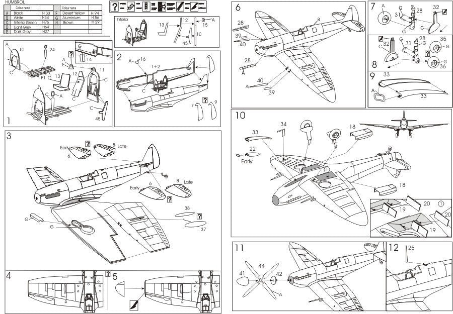 AZ Model AZ7392 Supermarine Spitfire Mk.IXc ,,Early tails&amp;#39;&amp;#39; 1/72 – immagine 3