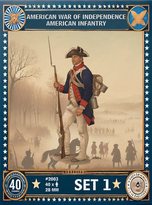 Hat 2003 American War of Independece - American Infantry Set 1 (40 Figures) 28mm