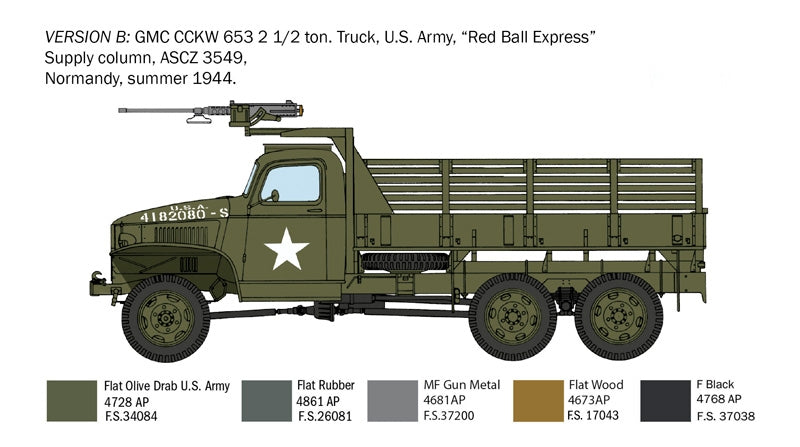 Italeri 6271 GMC 2 1/2 Ton. 6x6 Truck &amp;quot;D-Day 80° Anniversary&amp;quot; 1/35 – zdjęcie 3