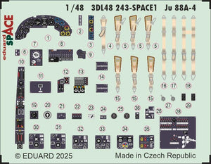 Eduard 3DL48243 Ju 88A-4 SPACE EDUARD, ICM 1/48