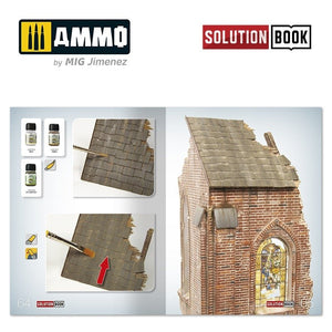 AMMO of Mig Jimenez 6510 How to Paint Brick Buildings. Colors &amp;amp; Weathering System Solution Book (Multilingual) – imagen 8