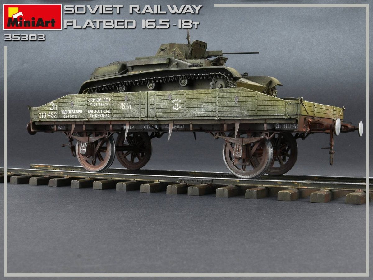 MiniArt 35303 Soviet Railway Flatbed 16,5-18t 1/35 – Bild 10