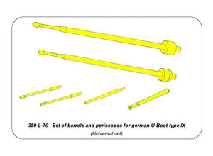 Aber 350L-70 Zestaw luf i peryskopów do typ IX 1/350 – Bild 2