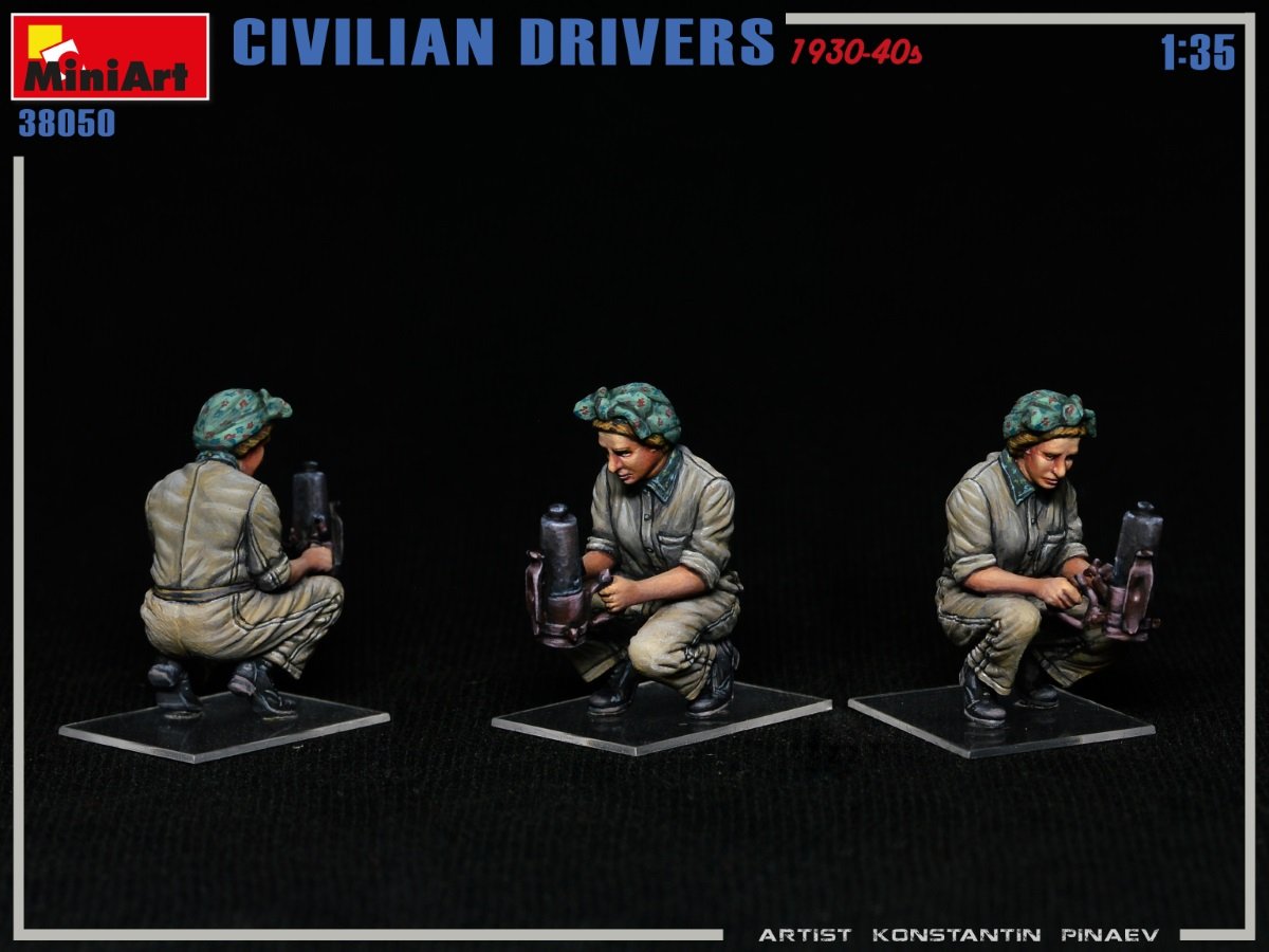 MiniArt 38050 CIVILIAN DRIVERS 1930-40s 1/35 – image 5