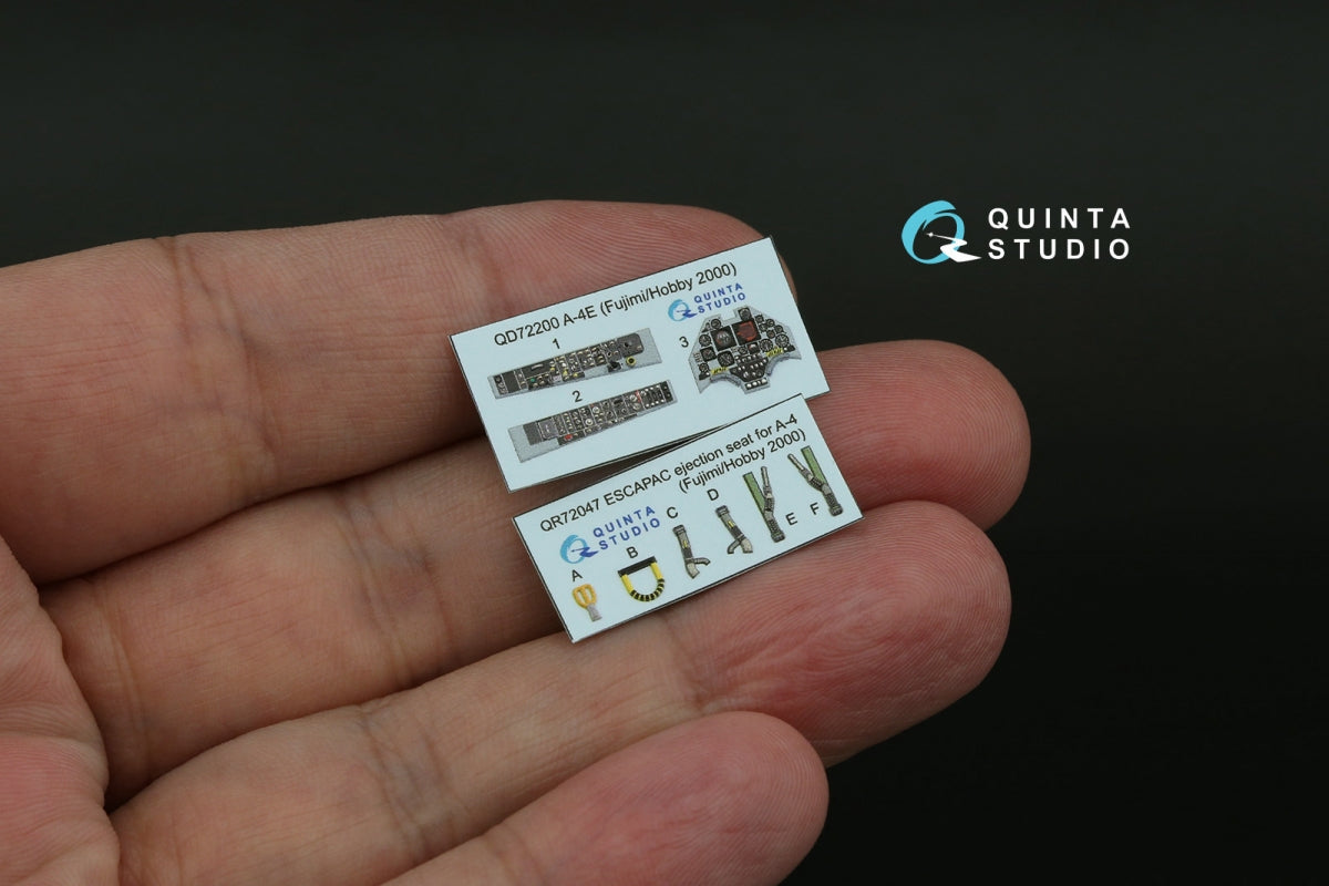 Quinta Studio QD72200 A-4E 3D-Printed &amp;amp; coloured Interior on decal paper (Fujimi/Hobby 2000) 1/72 – immagine 2