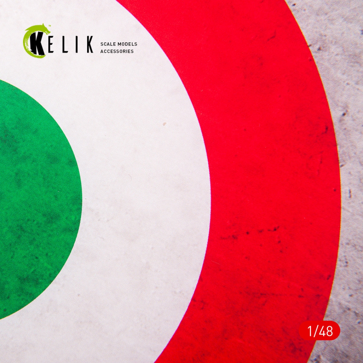 KELIK KS48026 Italy Roundel - Acrylic 3 mm (240 x 240 mm) (190g) 1/48 – immagine 2