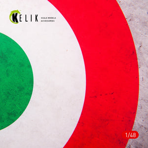 KELIK KS48026 Italy Roundel - Acrylic 3 mm (240 x 240 mm) (190g) 1/48 – immagine 2