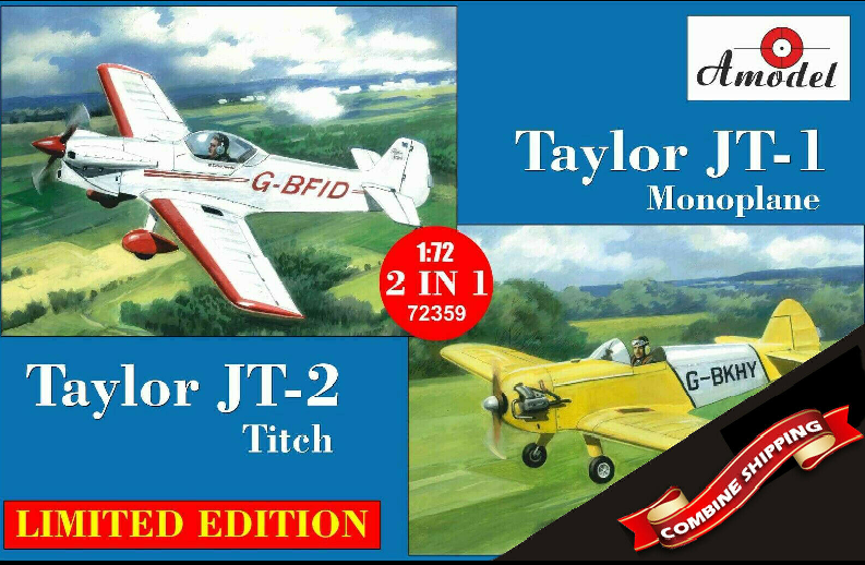 Amodel 72359 Taylor JT-1 Monoplane &amp;amp; Taylor JT-2 Titch 1/72