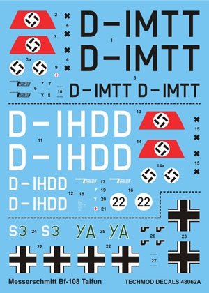 Techmod 48062 - Messerschmitt Bf 108 Taifun 1/48