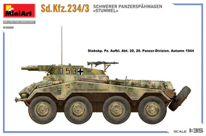MiniArt 53001 Sd.Kfz.234/3 SCHWERER PANZERSPAHWAGEN STUMMEL 1/35 – image 14