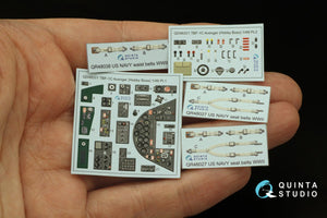Quinta Studio QD48351 TBF-1C 3D-Printed &amp;amp; coloured Interior on decal paper (Hobby Boss) 1/48 – immagine 2