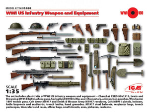 ICM 35688 Armes et équipements d&amp;#39;infanterie américaine de la Première Guerre mondiale (1/35)