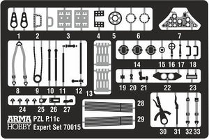 Arma Hobby 70015 PZL P.11c Expert Set 1/72 – immagine 4
