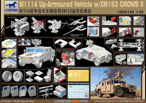 Bronco CB35136 M1114 Véhicule blindé amélioré avec XM153 CROWS II (1/35) – image 2