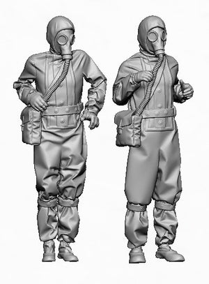 Glowel Miniatures 35043 Soviet AFV crew in chemical protective gear 1/35 – Bild 2