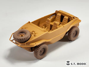 E.T. Model P35-136 WWII German Schwimmwagen Type166 Sagged wheels Wide For TAMIYA Kit 1/35 – immagine 6