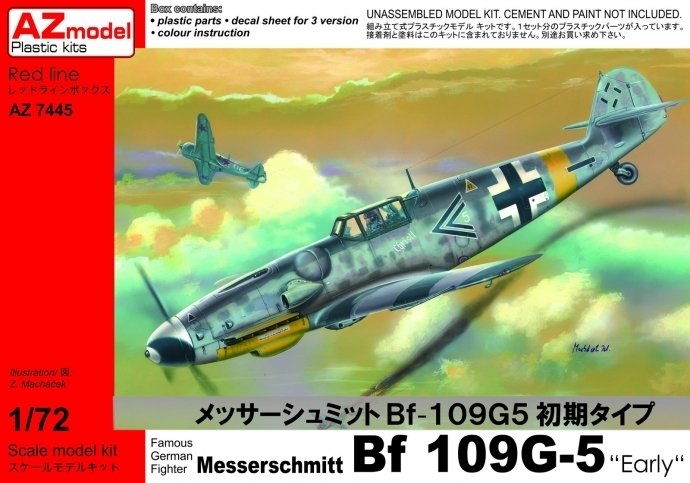 AZ Model AZ7445 Messerschmitt Bf-109G-5 Early 1/72