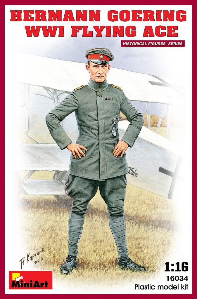 MiniArt 16034 HERMANN GOERING. ACE VOLANT DE LA PREMIÈRE GUERRE MONDIALE 1/16