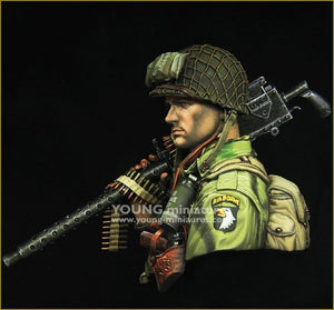 Young Miniatures YM1873 WW2 US AIRBORNE with M1919 1/10 – immagine 8