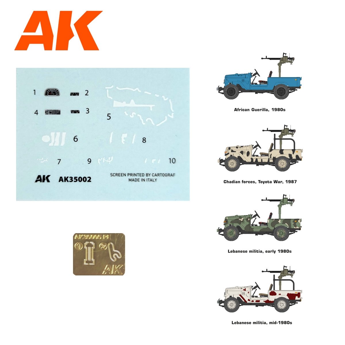 AK Interactive AK35002 FJ43 PICKUP WITH DSHKM 1/35 – zdjęcie 3
