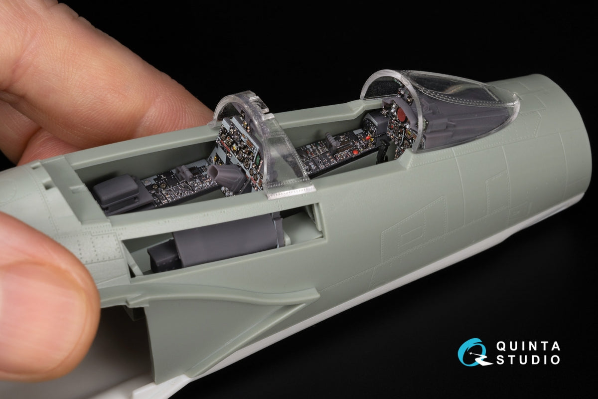 Quinta Studio QDS+48495 F-4D late Phantom II 3D-Printed &amp;amp; coloured Interior on decal paper (Academy) (Small version) (with 3D-printed resin parts) 1/48 – immagine 11