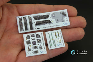 Quinta Studio QD48198 F/A-18E 3D-Printed &amp;amp; coloured Interior on decal paper (for Meng kit) 1/48 – immagine 2