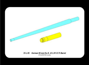 Aber 35L-095n Lufa do niemieckiego czołgu E-75 1/35 – immagine 4