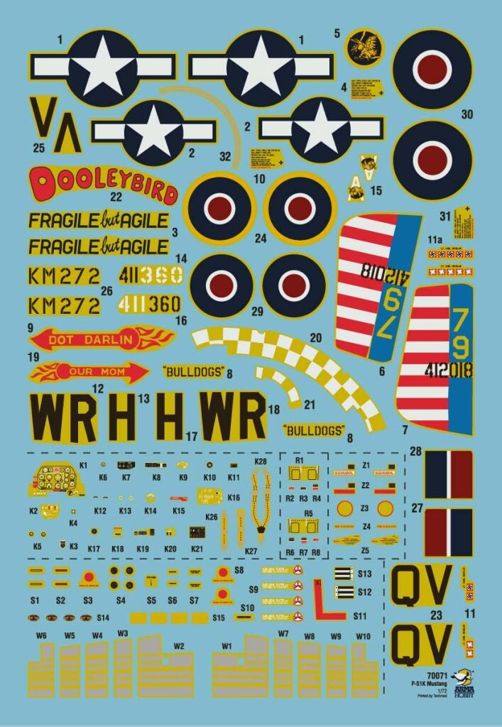Arma Hobby 70071 P-51K Mustang 1/72