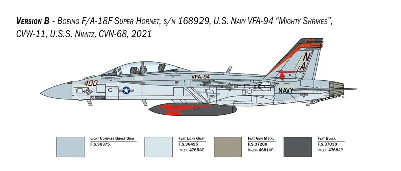 Italeri 2823 F/A-18F U.S. Navy Special Colors 1/48 – imagen 7