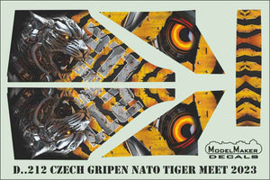 ModelMaker Decals D48212 Czech Gripen NATO Tiger Meet 2023 1/48 – Bild 2