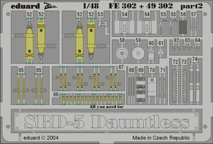 Eduard FE302 SBD-5 ACCURATE MINIATURES 1/48 – immagine 2