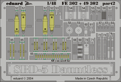 Eduard FE302 SBD-5 ACCURATE MINIATURES 1/48 – immagine 2