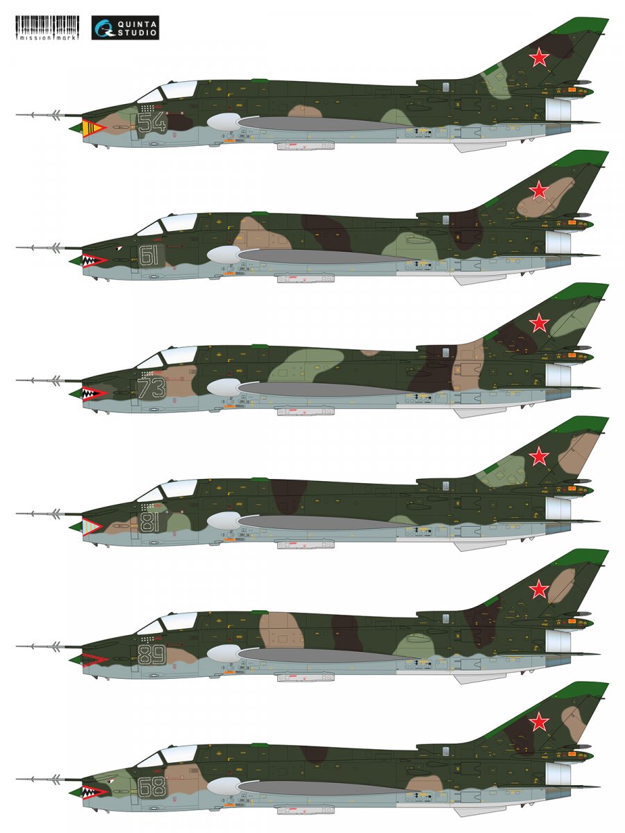 Quinta Studio MMD48005 Decal Su-17M4 (Afgan war series) 1/48 – immagine 2