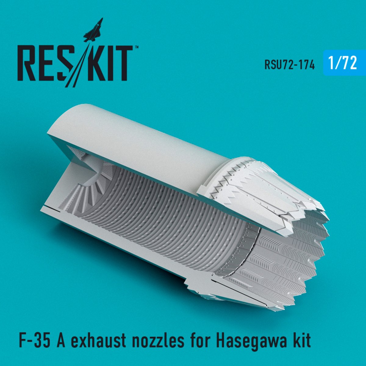 RESKIT RSU72-0174 F-35A "LIGHTNING II" EXHAUST NOZZLE FOR HASEGAWA KIT 1/72