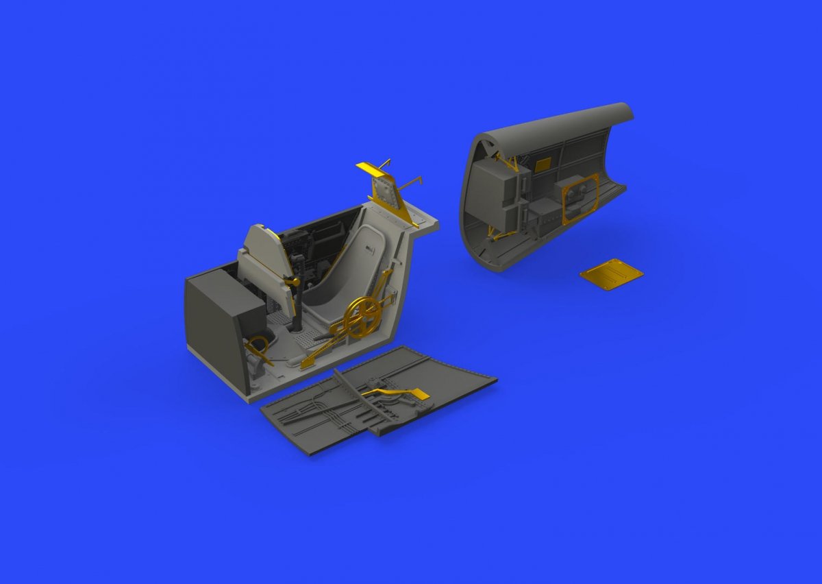Eduard 648472 Bf 109E cockpit &amp;amp; radio compartment 1/48 EDUARD – immagine 3
