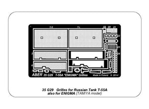 Aber 35G29 Grilles for Russian Tank T-55A also for T-55 ENIGMA 1/35 – immagine 8