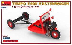 MiniArt 38047 TEMPO E400 KASTENWAGEN 3-WHEEL DELIVERY BOX TRACK 1/35 – immagine 9