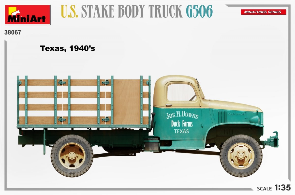 MiniArt 38067 U.S. STAKE BODY TRUCK G506 1/35 – zdjęcie 9