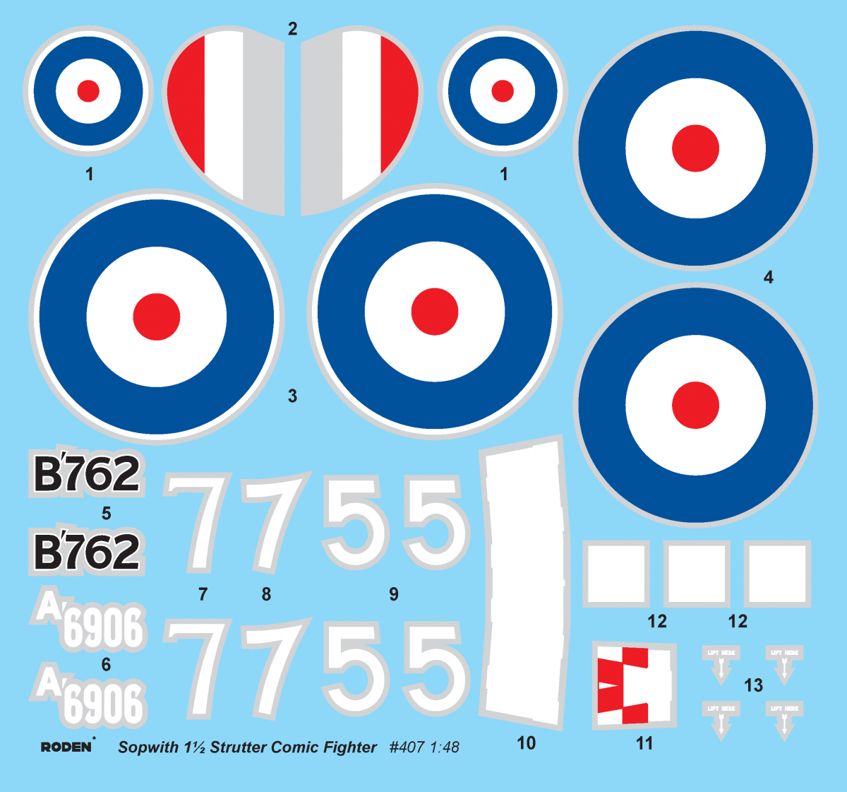 Roden 407 Sopwith Strutter Comic Fighter 1/48 – immagine 3