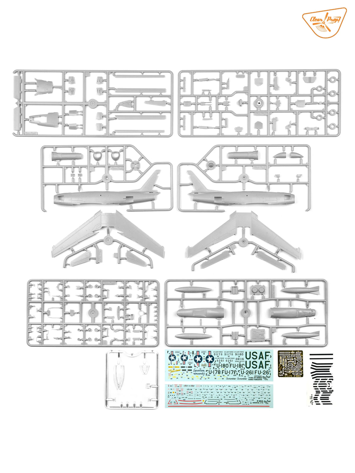 Clear Prop! CP72055 North American F 86 A Sabre in Korea - Early Variants (Advanced Kit) – Bild 5