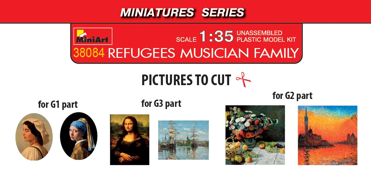 MiniArt 38084 REFUGEES. MUSICIAN FAMILY 1/35 – immagine 2