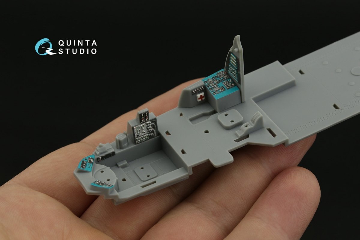 Quinta Studio QD48356 Mi-24D 3D-Printed &amp;amp; coloured Interior on decal paper (Trumpeter) 1/48 – immagine 13