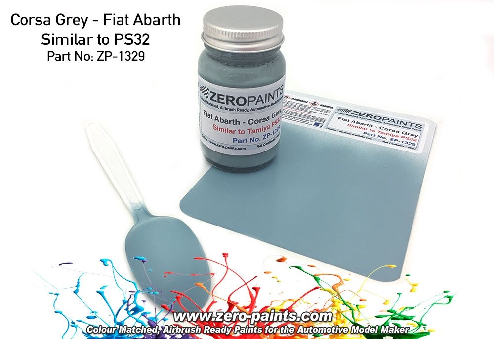 Peinture Zero Paints ZP-1329 Gris Corsa - Fiat Abarth (Similaire à PS32) 60 ml