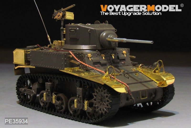 Voyager Model PE35934 WWII US M3 Stuart light tank basic For TAMIYA 35360 1/35 – immagine 12