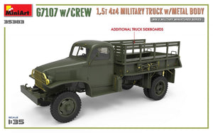 MiniArt 35383 G7107 w/CREW 1,5t 4X4 CARGO TRUCK w/METAL BODY 1/35 – Bild 3