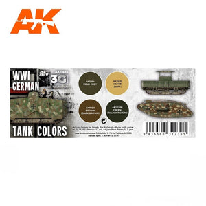 AK Interactive AK11686 3G WWI GERMAN TANK COLORS 4x17 ml – immagine 2